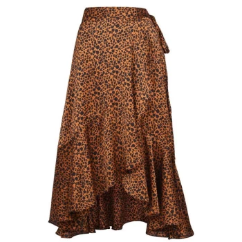 Image of Scotch and Soda Scotch Printed Skirt - Brown 0220