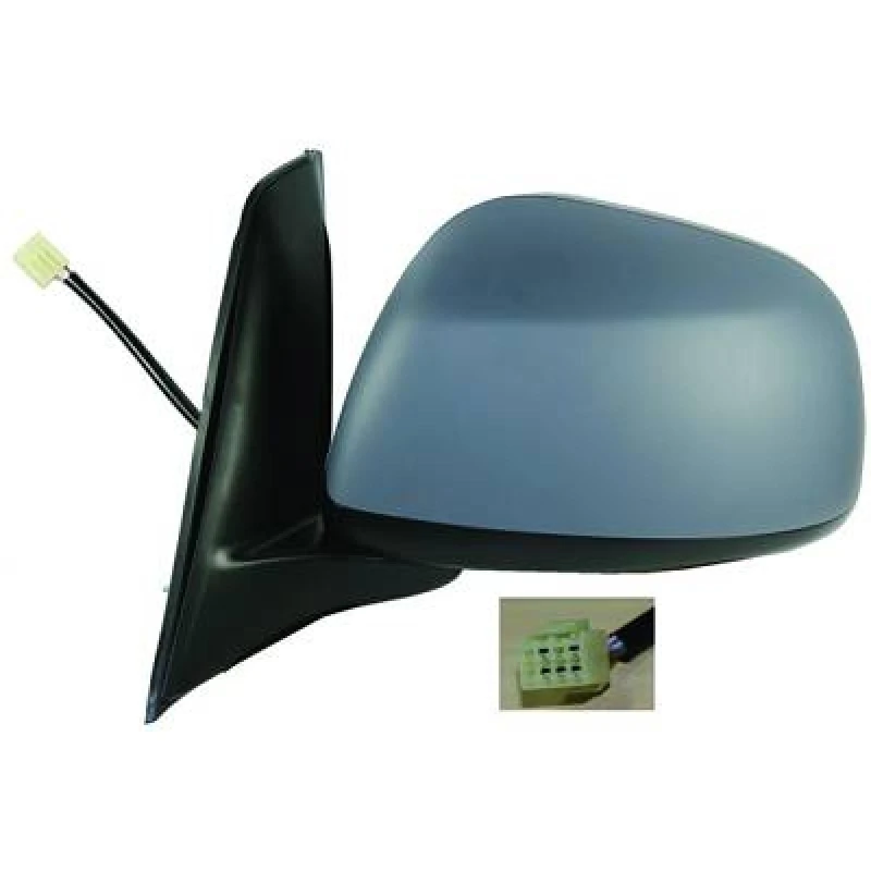 Image of DIEDERICHS 6445827 Wing mirror Left, black, Complete Mirror, Grained Outside Mirror (50)