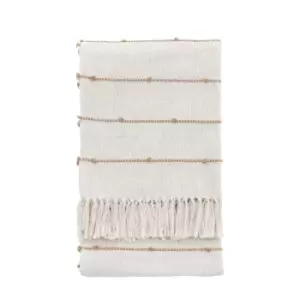 Image of Largs Woven Bobble Grey Throw Grey