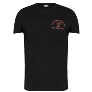 Image of Diesel Back Print Graphic T-Shirt - Black