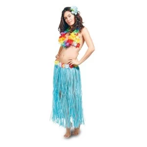 Image of Hawaii Skirt Blue One Size