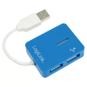 image of LogiLink USB 2.0 4-Port Hub 480 Mbps Blue