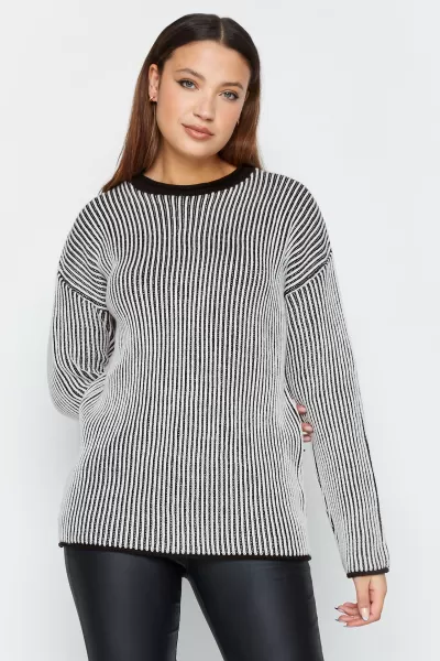 image of Tall Ribbed Long Sleeve Jumper