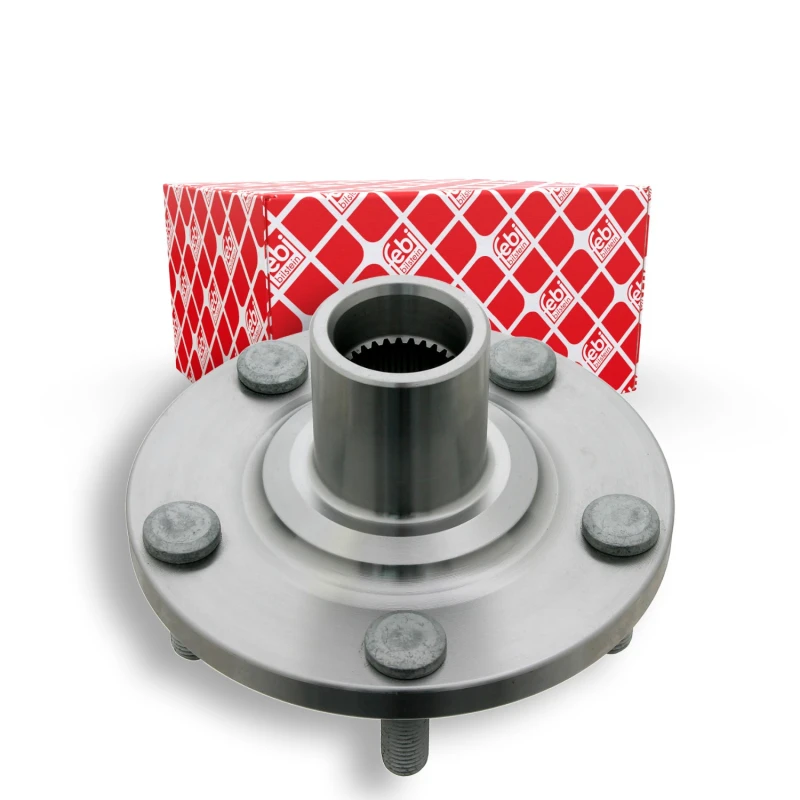 Image of FEBI BILSTEIN 28249 Wheel Hub Front Axle, with wheel studs Wheel Hub (653)