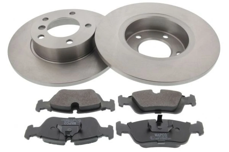 Image of MAPCO 47880 Brake disc and pads set Front Axle, Brake Disc Type: solid, excl. wear warning contact Brake Set,disc brakes (3405)