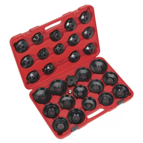 Image of Genuine SEALEY VS7006 Oil Filter Cap Wrench Set 30pc