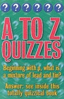 Image of A to Z Quizzes by Christopher Rigby Paperback
