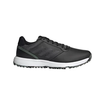 Image of adidas S2G Spikeless Leather Mens Golf Shoes - Black