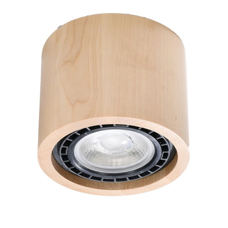 Image of Sollux Lighting Premium Wood Ceiling Lamp: Scandinavian Design, GU10 Base. Versatile for Any Room. Enhance Your Home's Style & Ambiance.