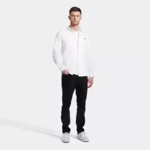 Image of Mens White Poplin Shirt - L