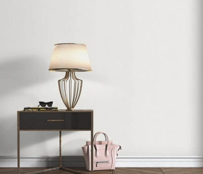 Image of Erismann Wallpaper Erismann Decadent Textured Luxury Plain White Vinyl Wallpaper White