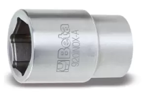 image of Beta Tools 920INOX-A 10 INOX Stainless Steel 1/2" Dr Hex Socket 10mm 009203010