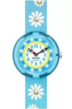 Image of Childrens Flik Flak Sparkling Daisy Shine Bright Watch FBNP186