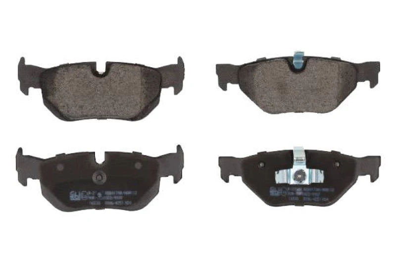 Image of SWAG 20 91 6533 Brake pad set Rear Axle, prepared for wear warning indicator, with piston clip Brake Pad Set,disc brake (402)