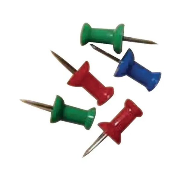 Image of Unbranded Push Pins Assorted (Pack of 20) 20471 WS20371