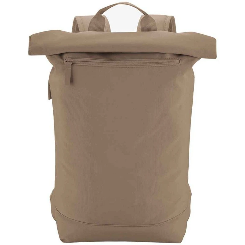 Image of Bagbase Mens Simplicity Roll Top Backpack in Dark Brown Dark Brown Male