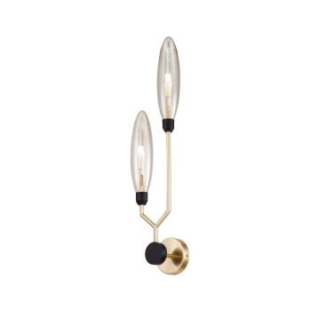 Image of Ventura Wall Lamp Matt Gold , 2 Light, G9