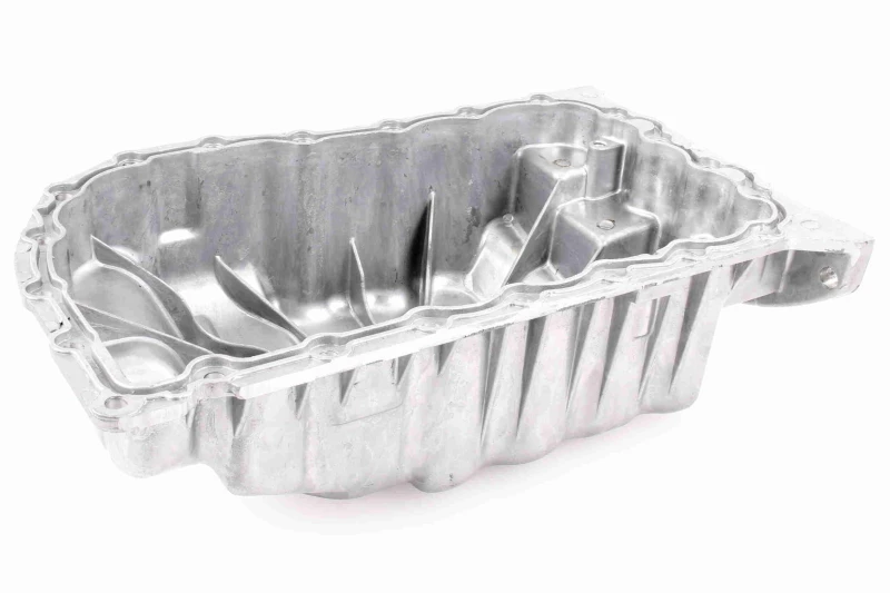 Image of VAICO V46-0042 Oil Sump Aluminium, without gasket/seal, Original VAICO Quality Oil Pan (592)