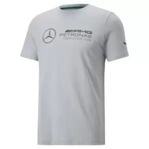 Puma F1 Mercedes Essential T Shirt Mens - Grey