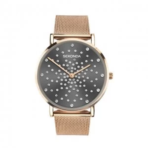 image of Sekonda Silver And Rose Gold Fashion Watch - 40029