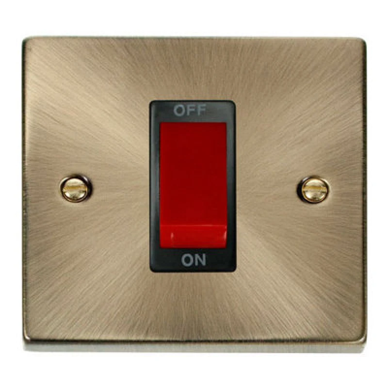 Image of SE Home Antique Brass 1 Gang Size 45A Switch Gold unisex