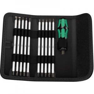 image of Wera 88/1 Workshop Interchangeable bits set 11 Piece Slot, Phillips, Pozidriv, TORX socket, Allen