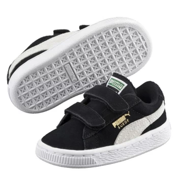 image of Puma Suede Trainers Infants - Black/White