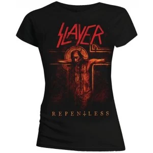 Image of Slayer Repentless Crucifix Ladies X-Large T-Shirt - Black