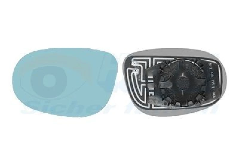 Image of VAN WEZEL Wing mirror glass VAN WEZEL 1629837