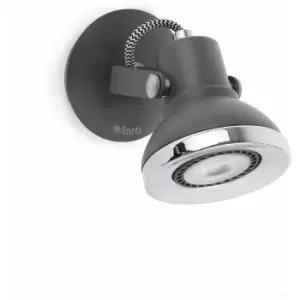 Faro Barcelona - Ring gray spotlight 1 bulb