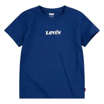 image of Levis 8EC912-U29 boys's Childrens T shirt in Blue ans,4 years,5 years,6 years,8 years