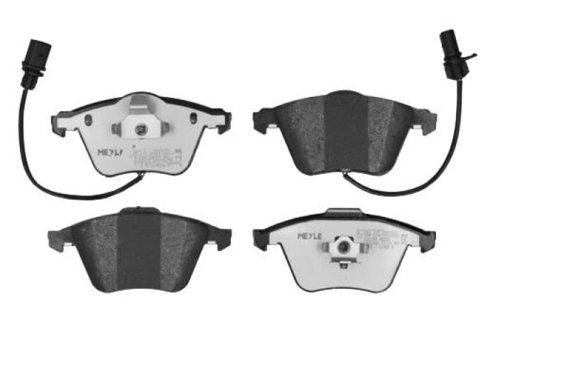 Image of MEYLE 025 239 5020/PD Brake pad set Front Axle, incl. wear warning contact, MEYLE-PD Quality, with anti-squeak plate Brake Pad Set,disc brake (402)