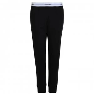 Image of Calvin Klein Cotton Logo Jogger - BLACK