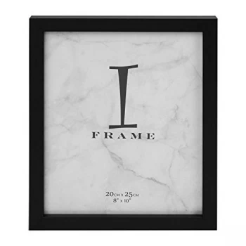 image of 8" x 10" - iFrame Black Plastic Photo Frame