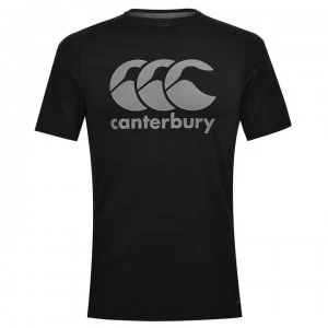 Image of Canterbury Core VaporDri Large Logo Mens Tee - Black