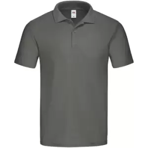 image of Fruit of the Loom Mens Original Pique Polo Shirt (M) (Light Graphite)