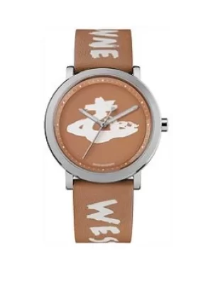 Vivienne Westwood Vivienne Westwood Ladbroke Leather Ladies Watch, Tan, Women