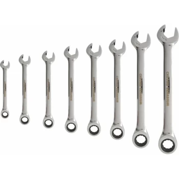 Image of 8-19MM Double Ratchet Combination Spanner Set, 8 Piece - Kennedy