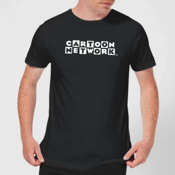 Image of Cartoon Network Logo Mens T-Shirt - Black - 3XL - Black