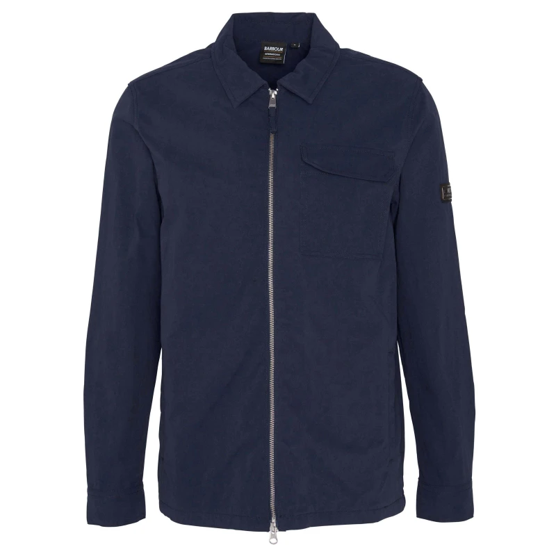Image of Barbour International Maze Peached Overshirt - Blue Blue XL