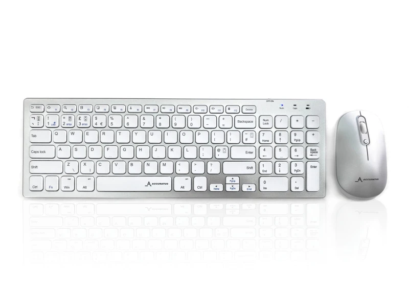 Image of Accuratus KYB-8400-BTSET-S keyboard Mouse included Home RF Wireless +