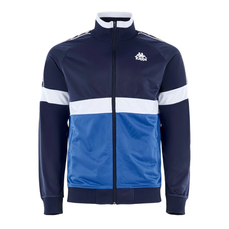 Image of Kappa Mens Unther Moisture Wicking Tracksuit Top Navy/Royal male S