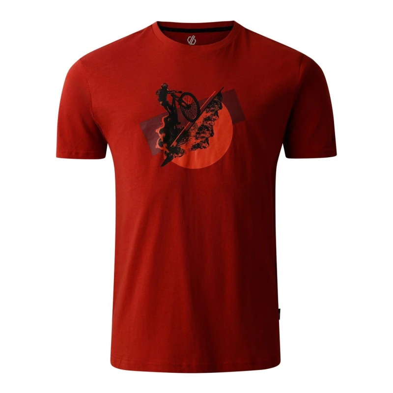 Image of Dare 2B Mens Movement II Short Sleeve T Shirt XL - Chest 44' (112cm) Tuscan Red DMT748-21K-XL