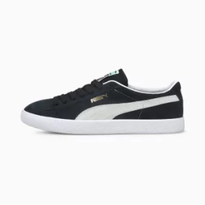 image of Womens PUMA Suede VTG Trainers, Black/White Size 5 Shoes