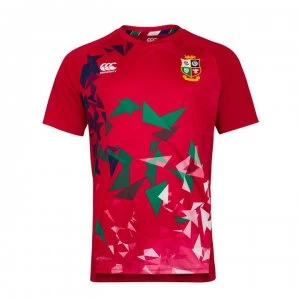 Image of Canterbury British and Irish Lions Superlight Graphic T Shirt Mens - TANGO RED