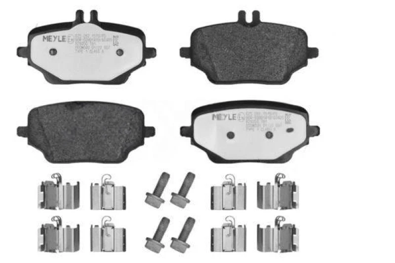 Image of MEYLE 025 262 1519/PD Brake pad set MEYLE-PD: Advanced performance and design. Rear Axle, prepared for wear warning indicator Brake Pad Set,disc brak