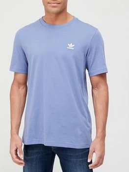 Image of adidas Originals Essential T-Shirt - Violet, Violet, Size L, Men