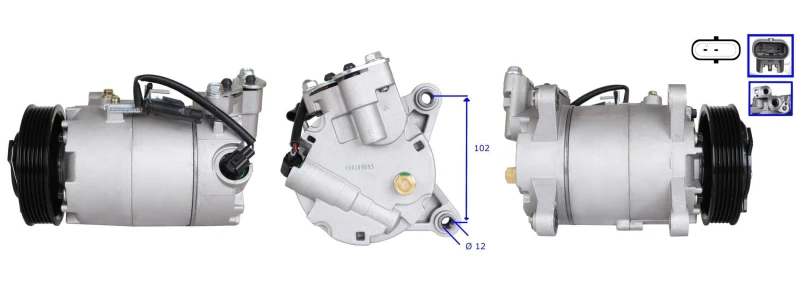 Image of LUCAS Air conditioning compressor LUCAS ACP01192