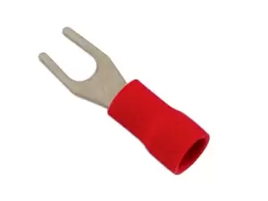 image of Fork Terminal 3.7mm Red Pk 100 Connect 30150