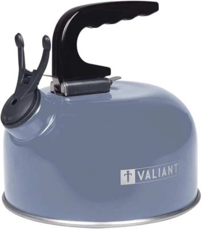 Image of Valiant 1L Portable Camping Whistling Kettle Blue unisex